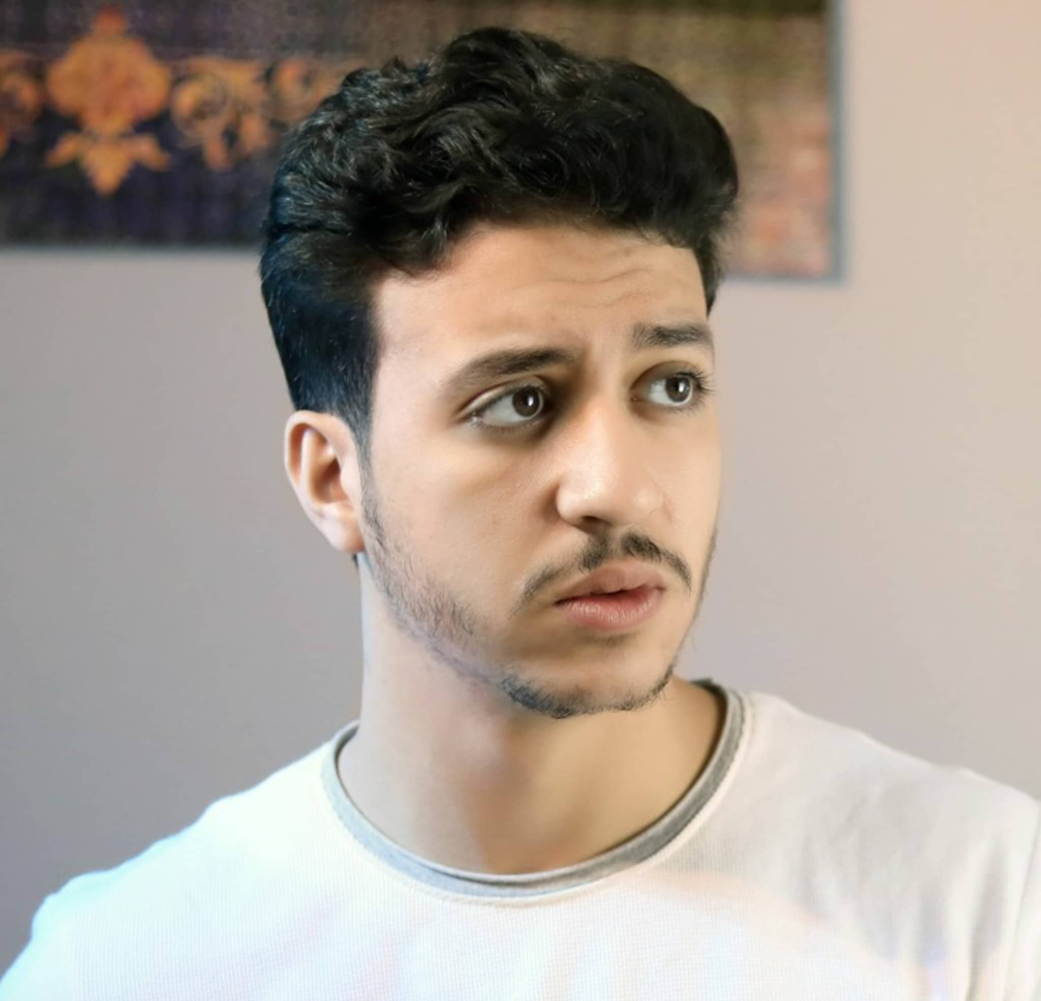 Portrait of Quran reciter Ahmed Al Shafi’i